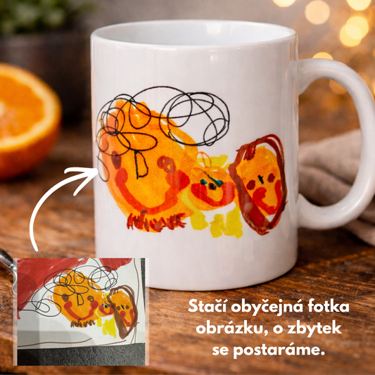 NOVINKA: Hrnek s dětským obrázkem