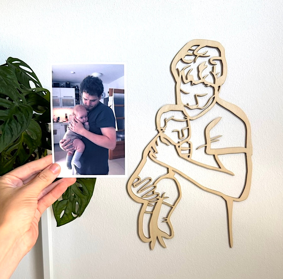 NOVINKA NA TRHU: Dřevěný portrét podle vaší fotografie