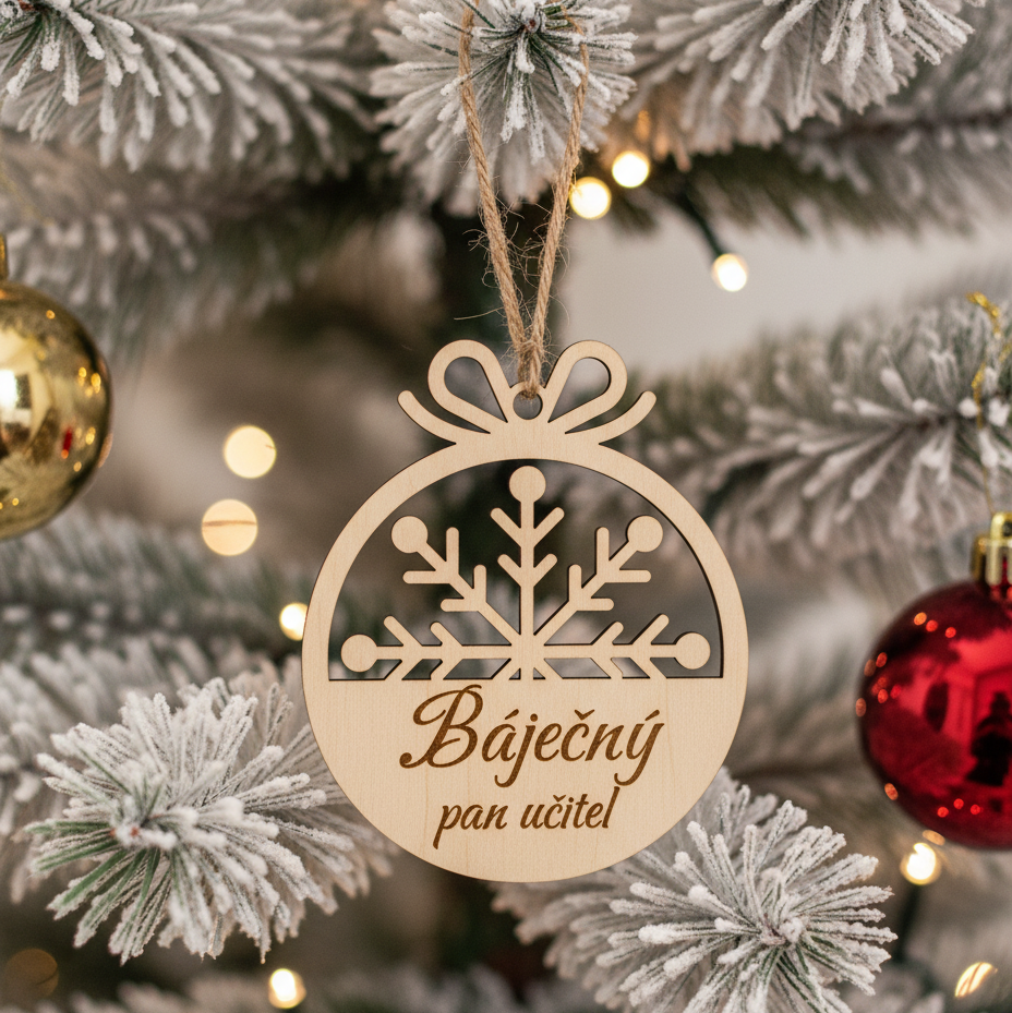 Vánoční ozdoba – Báječný učitel / Báječná učitelka