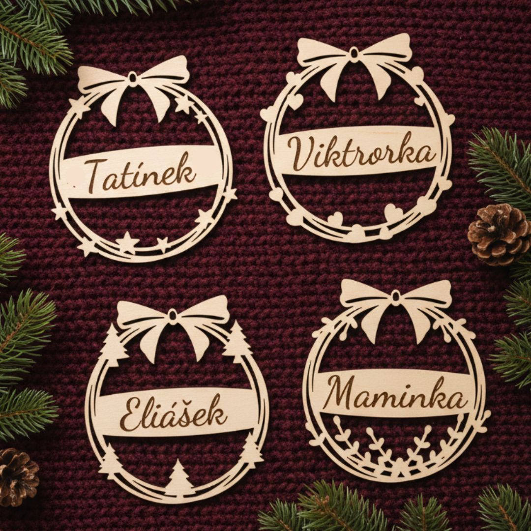 Výhodná sada - Vánoční ozdoby se jmény