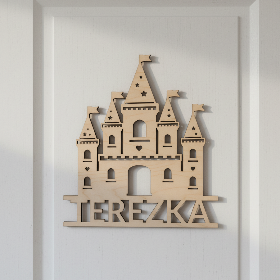 Dřevěný ZÁMEK se jménem