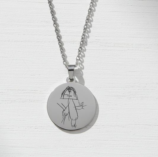 Řetízek s rytinou - DĚTSKÝ OBRÁZEK