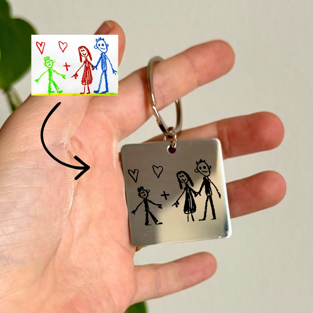 Osobní klíčenka s rytinou – XL velikost