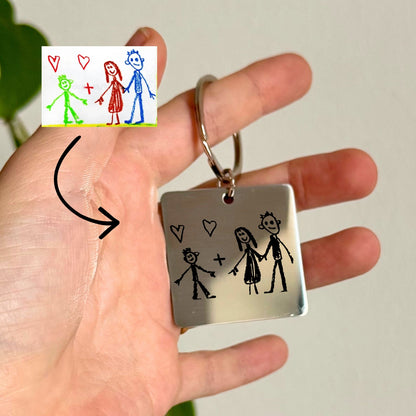 Osobní klíčenka s rytinou – XL velikost