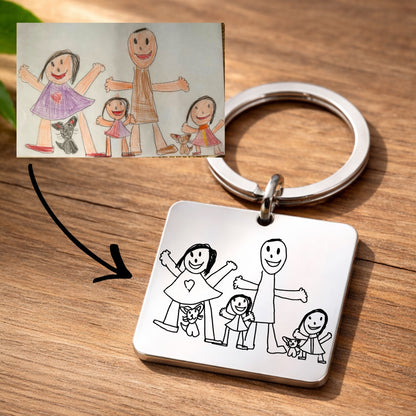 Osobní klíčenka s rytinou – XL velikost