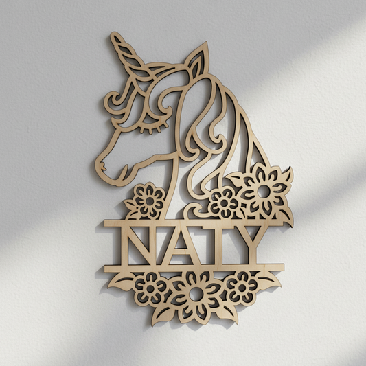 Dřevěný JEDNOROŽEC se jménem