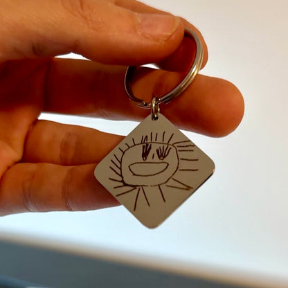 Osobní klíčenka s rytinou