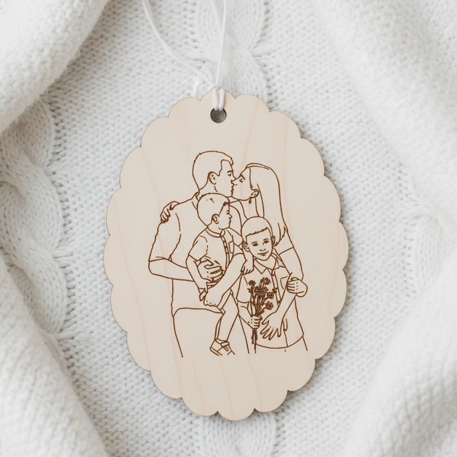 Dřevěná ozdoba - Podle vaší fotografie