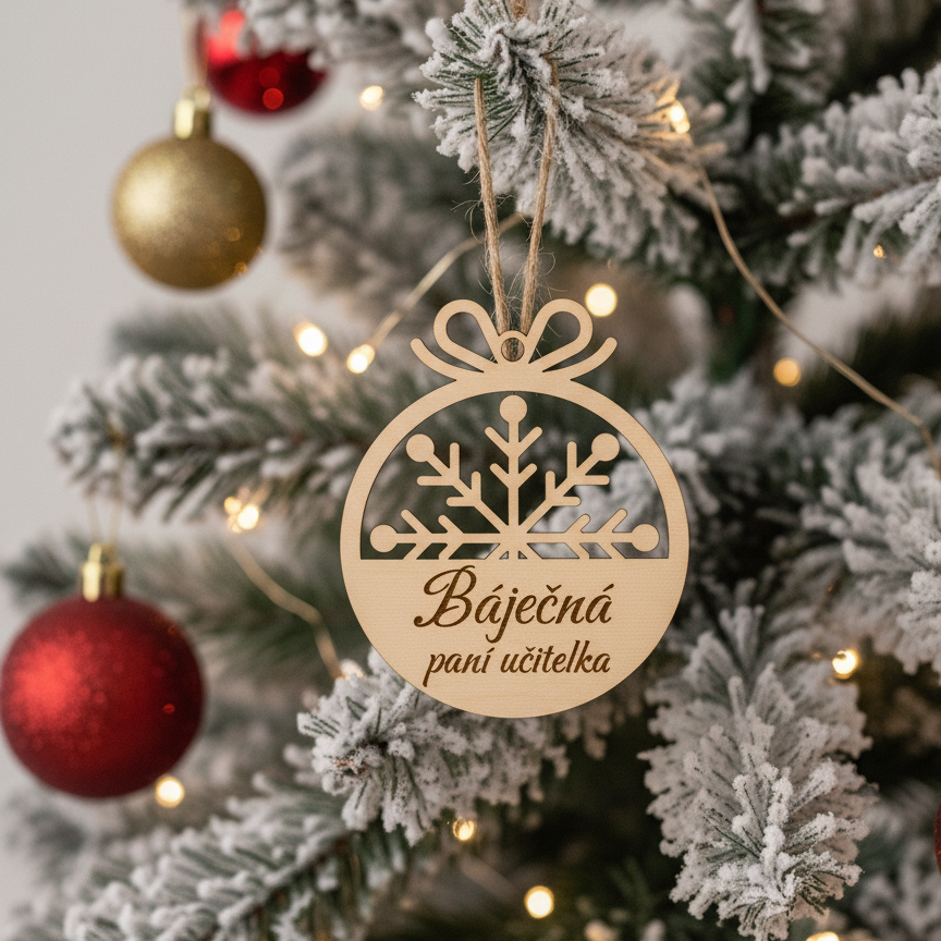 Vánoční ozdoba – Báječný učitel / Báječná učitelka