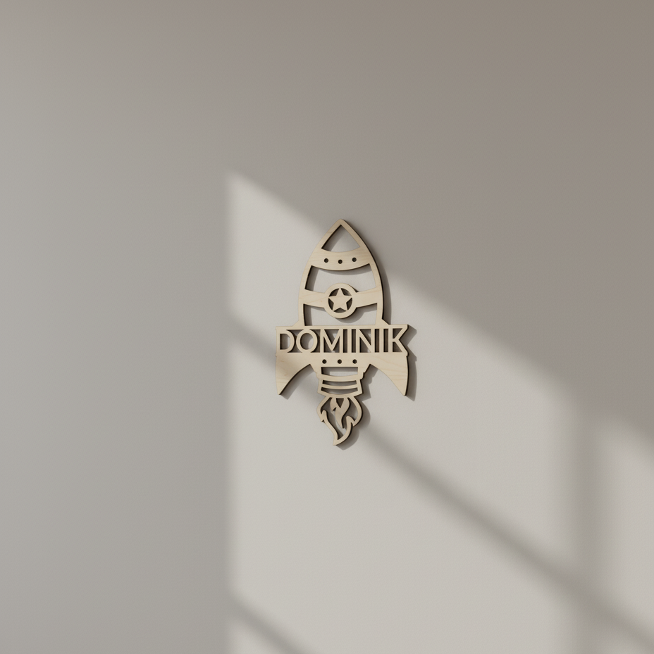 Dřevěná RAKETA se jménem