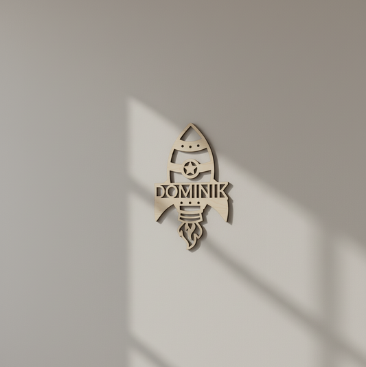 Dřevěná RAKETA se jménem