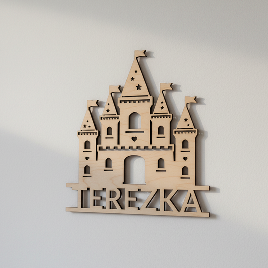 Dřevěný ZÁMEK se jménem