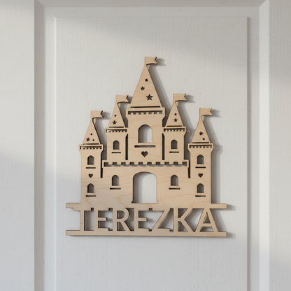 Dřevěný ZÁMEK se jménem